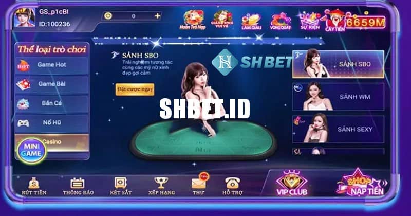 Giao diện game sặc sỡ